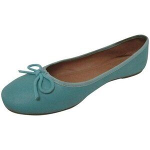 *Nine West Turquoise Ballet Flats JASPER Bow Tie